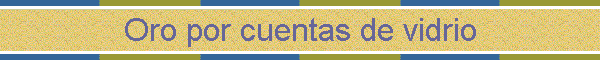 Oro por cuentas de vidrio